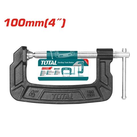 Kẹp Chữ C 4 Inch TOTAL THT13141 - Dụng Cụ Tiện Ích Chất Lượng Cao cho Công Việc Hàng Ngày
