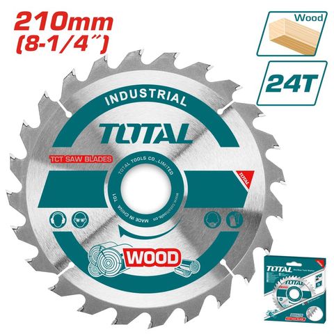 Lưỡi cưa đĩa gỗ 210mm 24 răng TOTAL TAC231521