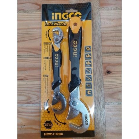Bộ 2 mỏ lết đa năng INGCO HBWS110808 (300523)