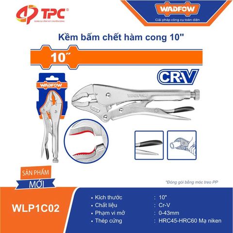 WLP1C02 WADFOW Kìm bấm 10 inch miệng cong thép Cr-V