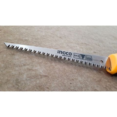 Cưa tay mỏ nhọn INGCO HWBSW68 - Kích thước 6”/150 mm, chất liệu SK5 Đài Loan, răng cưa chịu nhiệt, cắt chính xác, tiện ích lâu dài