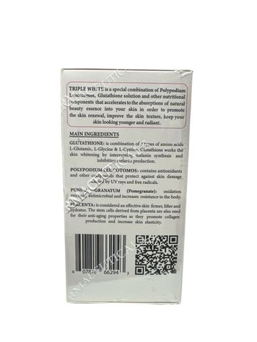 Viên Uống Trắng Da Triple White 50 Viên - Giúp Da Sáng Mịn, Đều Màu, Chống Nắng Hiệu Quả, Sản Phẩm Làm Đẹp Chất Lượng Cao