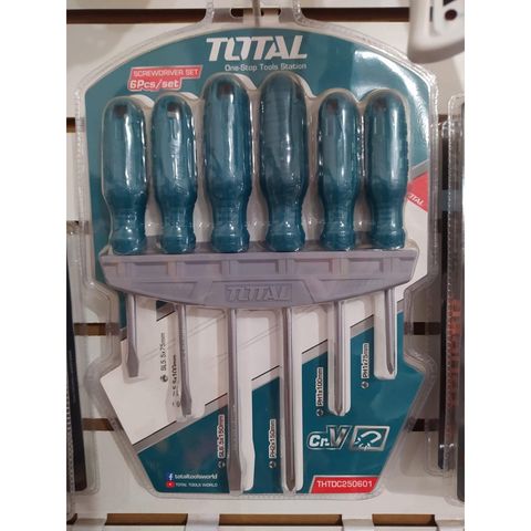 Bộ 6 Tua Vít Bake và Dẹp Chất Liệu Thép TOTAL THTDC250601 - Dụng Cụ Tiện Ích Cho Người Thợ Hàn Quốc