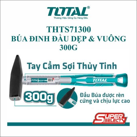 (at8) 300g Búa đóng Đinh đầu dẹp vuông siêu rẻ TOTAL THTS71300