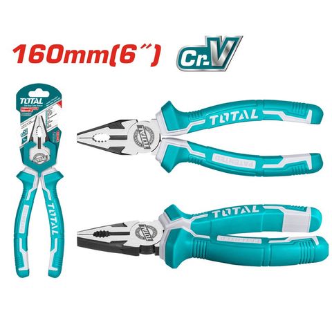 (BO MA) Kìm răng thép CR-V loại 6 inch Total THT210606