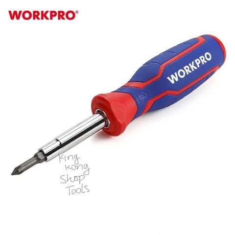(Xả kho) Tua vít 6 trong 1 cáng cao su mền thép Cr-V (hàng tốt) WORKPRO WP221046
