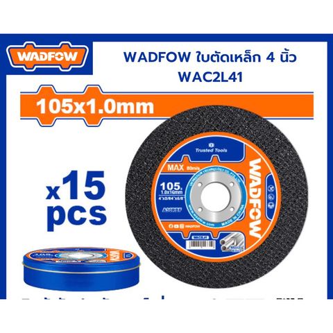Hộp 15 đá cắt sắt inox 1 tấc WADFOW WAC2L41