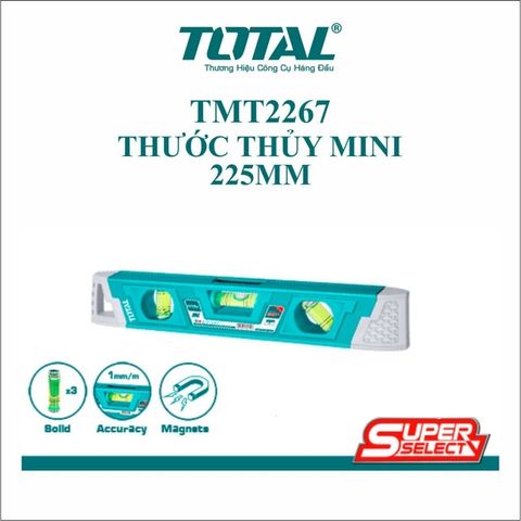 (AT8) Thước thủy mini có nam châm TOTAL TMT2267