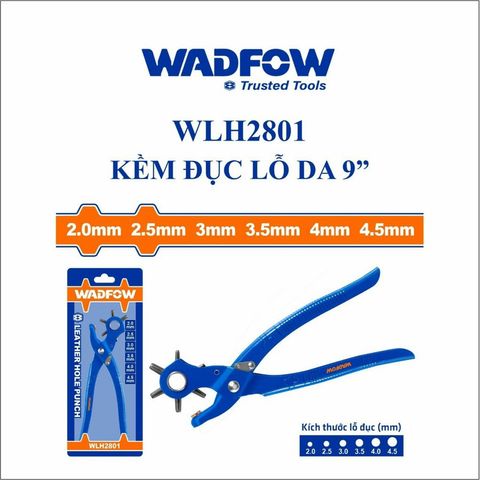 Kìm đục lổ vải da 9 inch WADFOW WLH2801