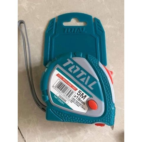(AT8) Thước kéo thép nền vàng (loại tốt) TOTAL TMT126051 loại 5mét x 19mm