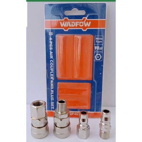 Bộ 4 đầu nối hơi nhanh 1/4 inch WADFOW WQP4673