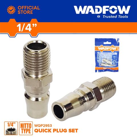 Bộ 2 đầu nối hơi nhanh 1/4 inch kiểu Nitto WADFOW WQP2953