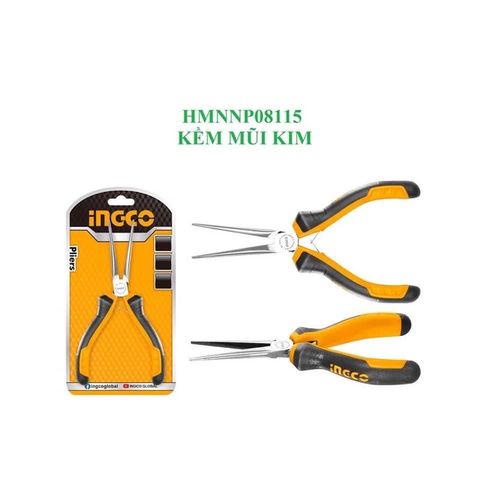 Kìm mũi kim mini dùng gấp INGCO HMNNP08115 (290523)