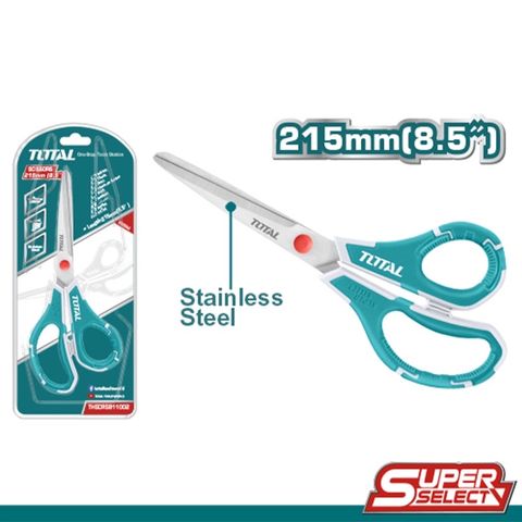 Kéo cắt vải văn phòng 215mm (Dòng bình dân) TOTAL THSCRS811002