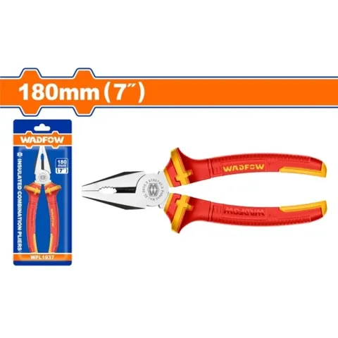 Kìm Răng Cách Điện 7 Inch WADFOW WPL1937 - Dụng Cụ Tiện Ích Chịu Áp Lực 1000V, Tay Cầm Chống Điện Tốt