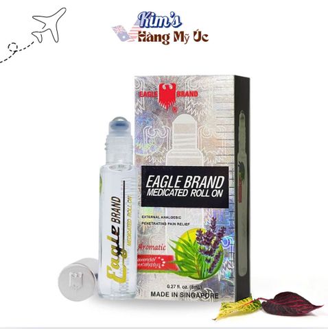 Dầu Gió Trắng Dạng Lăn 8ml - Giảm Đau Nhức, Thoải Mái, Hỗ Trợ Sức Khỏe Cho Mọi Lứa Tuổi, Tiện Lợi Khi Sử Dụng