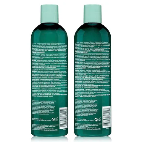 Combo Dầu Gội Xả Hask Tea Tree Oil & Rosemary 355ml - Phục Hồi Tóc Hư Tổn, Chắc Khỏe, Dưỡng Ẩm Chuyên Sâu