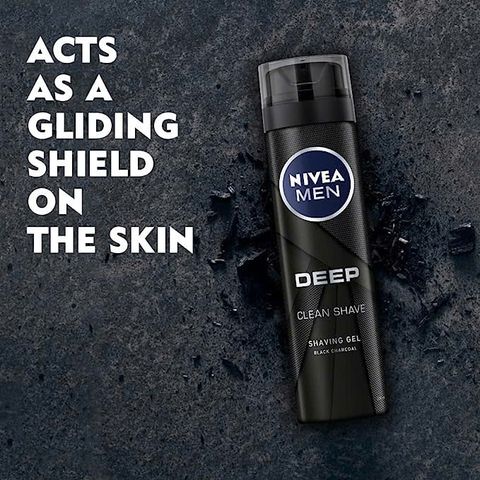 Gel cạo râu Nivea Deep Clean Shave 200ml - Giúp làm sạch và bảo vệ da, mang lại cảm giác thoải mái cho cạo râu hàng ngày.