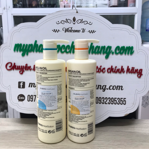 Cặp Dầu Gội Xả Olexrs Argan Oil Collagen 500ml - Phục Hồi Tóc Khô Hư Tổn, Dưỡng Ẩm, Giúp Tóc Mềm Mượt và Bóng Khỏe