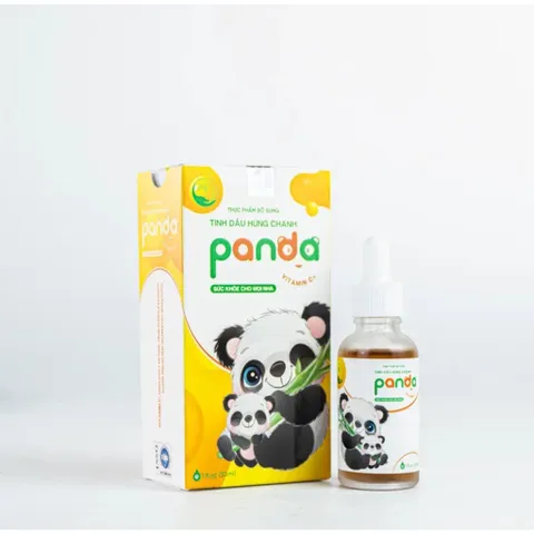 Tinh Dầu Húng Chanh Panda Thanh Mộc Hương 30ml - Giảm Ho, Sổ Mũi, Tăng Đề Kháng Cho Bé, Hỗ Trợ Miễn Dịch Tự Nhiên