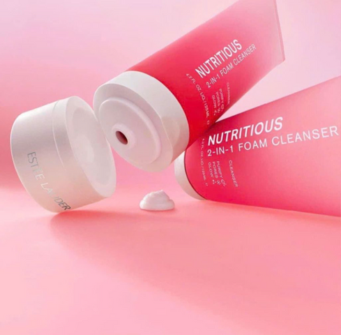 Sữa Rửa Mặt Estee Lauder Nutritious Foam Cleanser 125ml - Chiết Xuất Lựu Dưỡng Ẩm Và Làm Sạch Da Mềm Mại, Sáng Khỏe