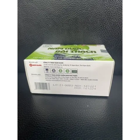 Thực Phẩm Chức Năng Bài Thạch Nam Dược - Hỗ Trợ Điều Trị Sỏi Thận, Sỏi Mật Hiệu Quả, Cải Thiện Chức Năng Tiết Niệu