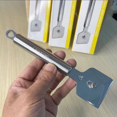 Dụng Cụ Cạo Bếp Từ Inox Chockmen - Dễ Dàng Vệ Sinh, Chống Trầy Xước, Giúp Bếp Luôn Sáng Bóng, Chất Liệu An Toàn và Bền Bỉ