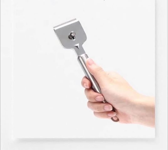 Dụng Cụ Cạo Bếp Từ Inox Chockmen - Dễ Dàng Vệ Sinh, Chống Trầy Xước, Giúp Bếp Luôn Sáng Bóng, Chất Liệu An Toàn và Bền Bỉ