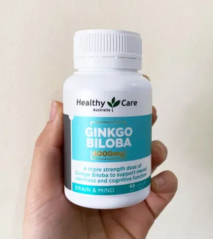 Viên Uống Healthy Care Ginkgo Biloba 6000mg 60 Viên Chính Hãng Úc – Thực Phẩm Bổ Sung Ginkgo Biloba, Hỗ Trợ Sức Khỏe Tinh Thần