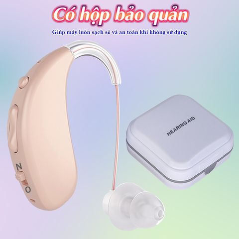 Máy trợ thính không dây Axon A-308D - Pin sạc 30 giờ, 3 chế độ nghe, khuếch đại 129dB, loại bỏ tạp âm 32dB cho người già, trẻ em