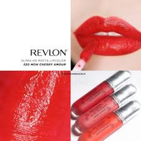 Son Kem Lì Revlon Ultra HD Matte Lip Color - Son Môi Lì Dưỡng Ẩm Bền Màu, Nhiều Màu Sắc Tươi Tắn, Mùi Hương Vanilia Quyến Rũ