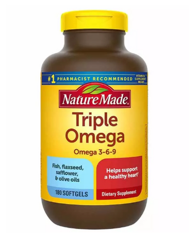 Viên uống triple Omega 3-6-9 Nature Made 74 viên Mỹ
