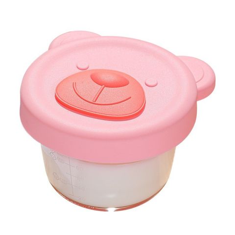 Hũ Thủy Tinh Borosilicate Trữ Thực Phẩm Dặm 130ml & 160ml - Dùng Hấp/Hâm Lò Vi Sóng, Chia Vạch Tiện Lợi