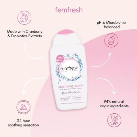 Dung Dịch Vệ Sinh Phụ Nữ Femfresh Intimate Skin Care Soothing Wash, 250ml