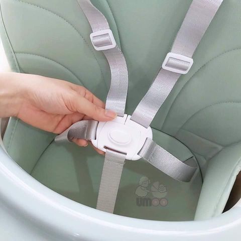 Đai Cố Định Ghế Ăn Dặm 5 Điểm HANBEI và UMOO - An Toàn Cho Bé Khi Dùng Ghế Ăn và Xe Đẩy