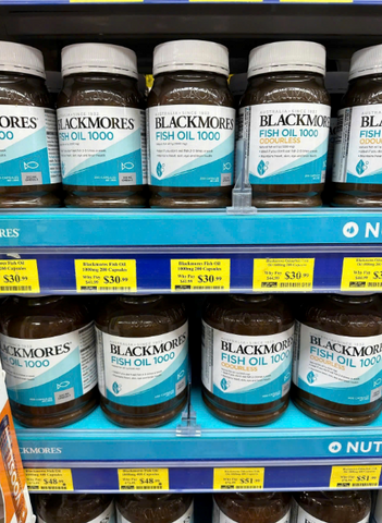 Dầu cá không mùi Blackmores Fish Oil 1000mg Odourless - 200 viên Úc
