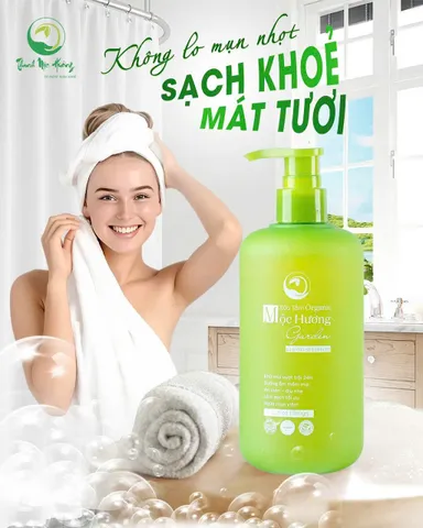 Sữa Tắm Mộc Hương Garden 350ml - Dưỡng Da Mịn Màng, Ngừa Viêm Lỗ Chân Lông, Chiết Xuất Hoa Hồng và Trái Cây Tự Nhiên