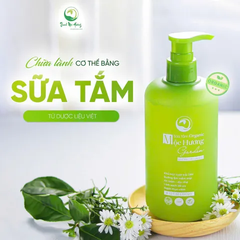 Sữa Tắm Mộc Hương Garden 350ml - Dưỡng Da Mịn Màng, Ngừa Viêm Lỗ Chân Lông, Chiết Xuất Hoa Hồng và Trái Cây Tự Nhiên