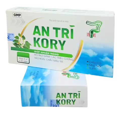 Viên uống tiêu trĩ An Trĩ Kory - Giúp nhuận tràng, giảm táo bón và hỗ trợ sức khỏe đường tiêu hóa - Hộp 30 viên tự nhiên an toàn