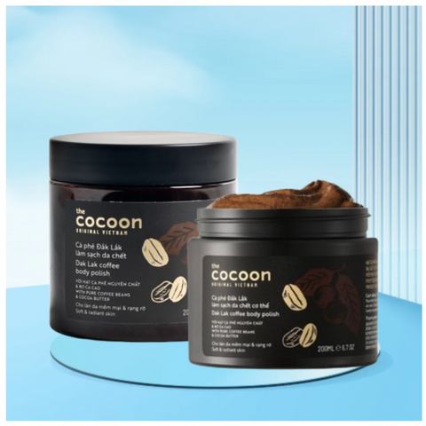Tẩy Tế Bào Chết Body Cà Phê Đắk Lắk Cocoon 200ml - Sản Phẩm Tự Nhiên Giúp Da Mềm Mại Sáng Mịn Và Thoáng Mát
