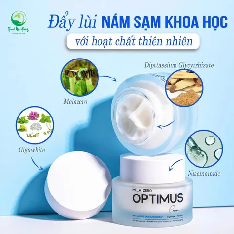 Kem Nám Optimus Thanh Mộc Hương 50g - Dưỡng Trắng Da, Mờ Nám, Giảm Lão Hóa, Phù Hợp Cho Da Nhạy Cảm