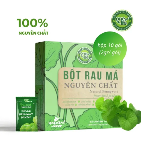 Bột Rau Má Sấy Lạnh 50 Gói x 2gr - Detox, Giảm Cân Tự Nhiên, Thanh Nhiệt - Thực Phẩm Lành Mạnh Cho Người Bận Rộn