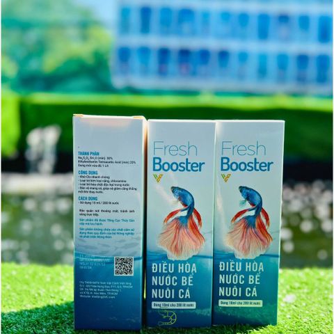 Fresh Booster 200ml - Khử Clo và Kim Loại Nặng, Xử Lý Nước Nhanh Chóng Cho Hồ Cá và Bể Thủy Sinh, An Toàn Cho Cá Tép