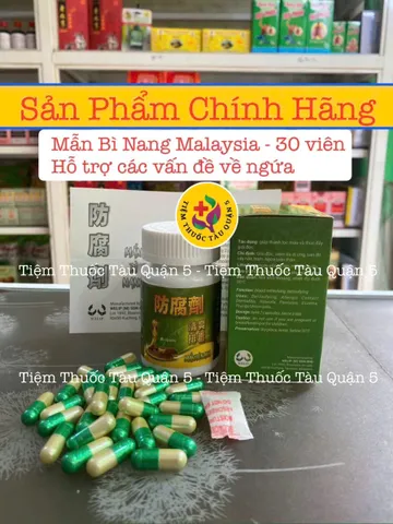 Mẫn Bì Nang (Rắn) 30 Viên - Hỗ Trợ Giảm Ngứa và Tăng Cường Chức Năng Gan - Thực Phẩm Chức Năng Malaysia