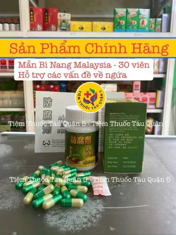 Mẫn Bì Nang (Rắn) 30 Viên - Hỗ Trợ Giảm Ngứa và Tăng Cường Chức Năng Gan - Thực Phẩm Chức Năng Malaysia