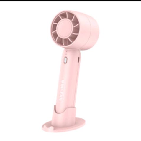 Quạt Cầm Tay Mini QT10 Không Cánh USB - Thiết Kế Dễ Thương, Độ Ồn Thấp, Pin 800mAh, Có Giá Đỡ Điện Thoại