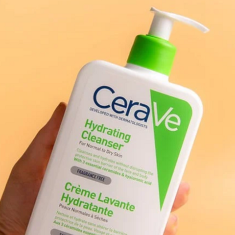 Sữa Rửa Mặt CeraVe Hydrating Cleanser 473ml Xanh Lá - Giúp Da Sạch Sẽ, Dưỡng Ẩm Từ Ceramide và Hyaluronic Acid, Phù Hợp Với Da Nhạy Cảm