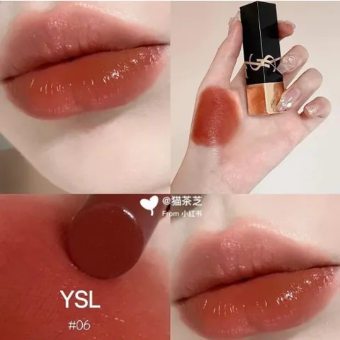 Son mini YSL The Bold 06 Reignited Amber - Màu Cam Đất Pha Đỏ Sang Trọng, Chất Son Mềm Mịn, Giữ Màu Lâu, Sản Phẩm Làm Đẹp Thời Thượng