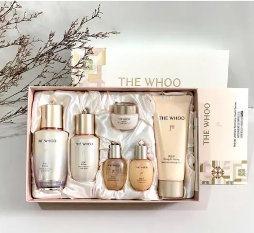Bộ Sản Phẩm Tinh Chất Dưỡng Da Whoo Bichup 6SP - Phục Hồi, Cung Cấp Độ Ẩm, Làm Sáng Da, Hàn Quốc