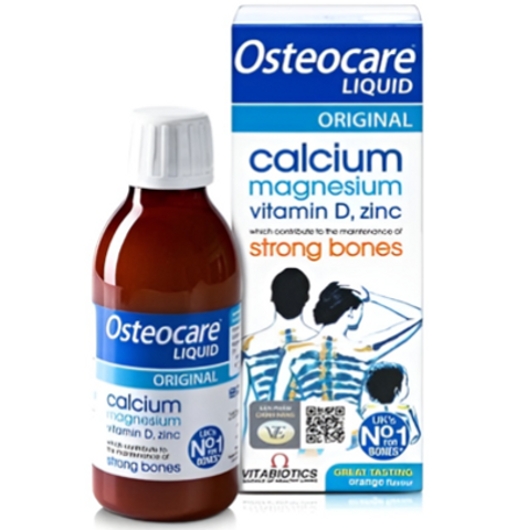 Canxi nước Osteocare 200ml cho trẻ từ 3 tuổi - Dinh dưỡng hỗ trợ phát triển xương và chiều cao hiệu quả